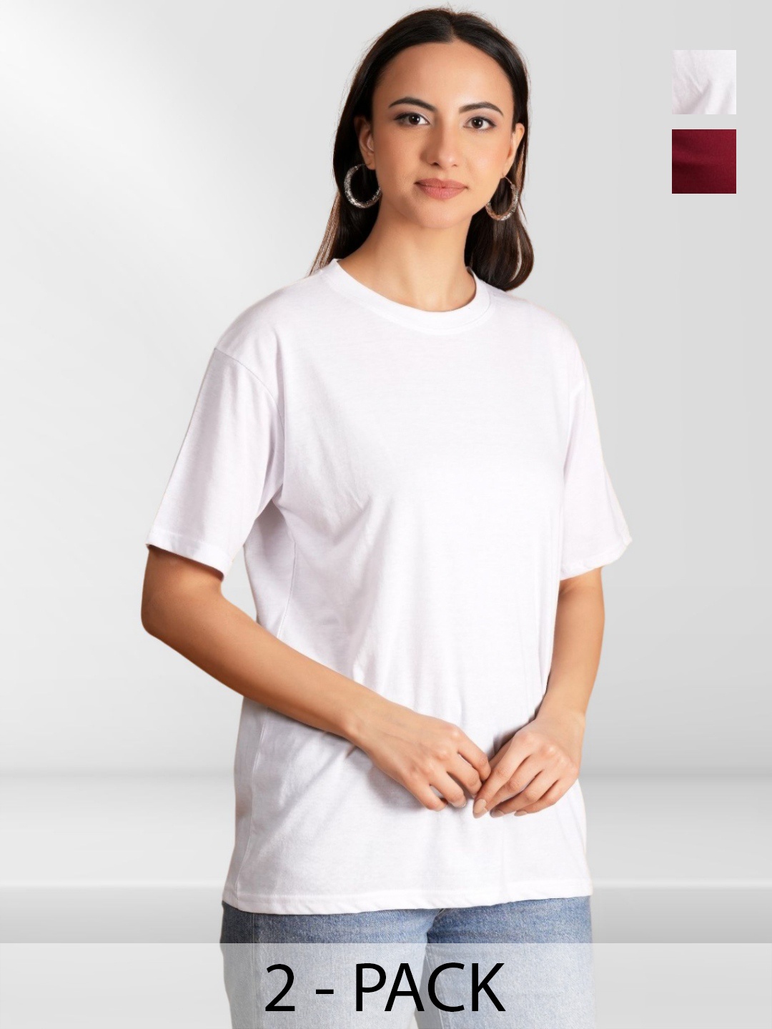 

BAESD Women Typography 2 Printed Pockets T-shirt, Multi