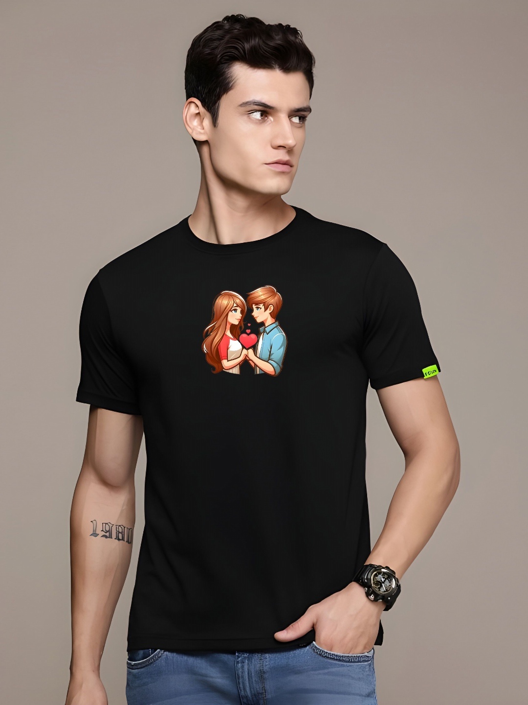 

KAIDO Men T-shirt, Black