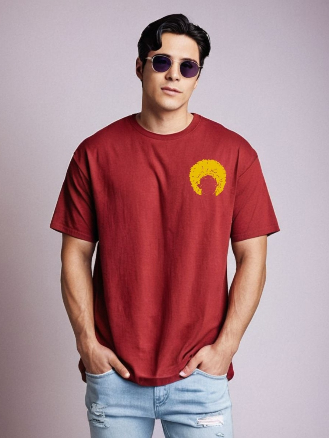 

Be Crazy Men Printed T-shirt, Red