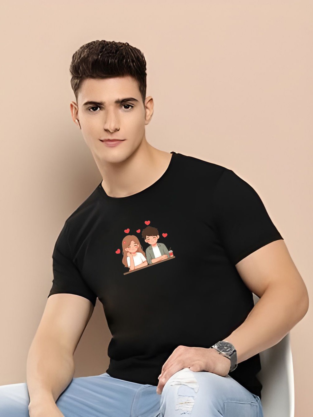 

KAIDO Men T-shirt, Black