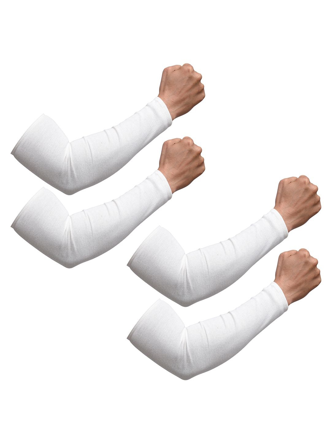 

Kuber Industries Full Arm Sleeves Sports Accessories, White
