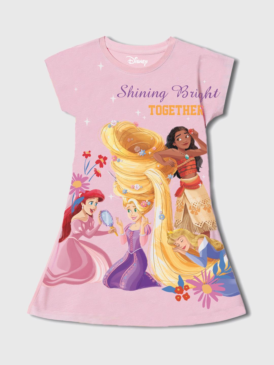 

Wear Your Mind Girls Printed A-Line Dress, Pink