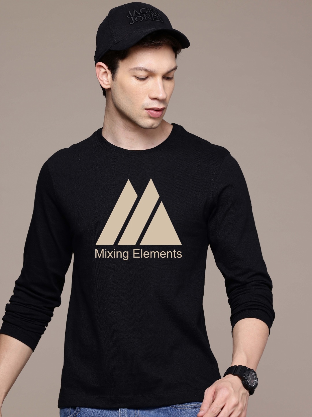 

Moda Rapido Men Printed T-shirt, Black
