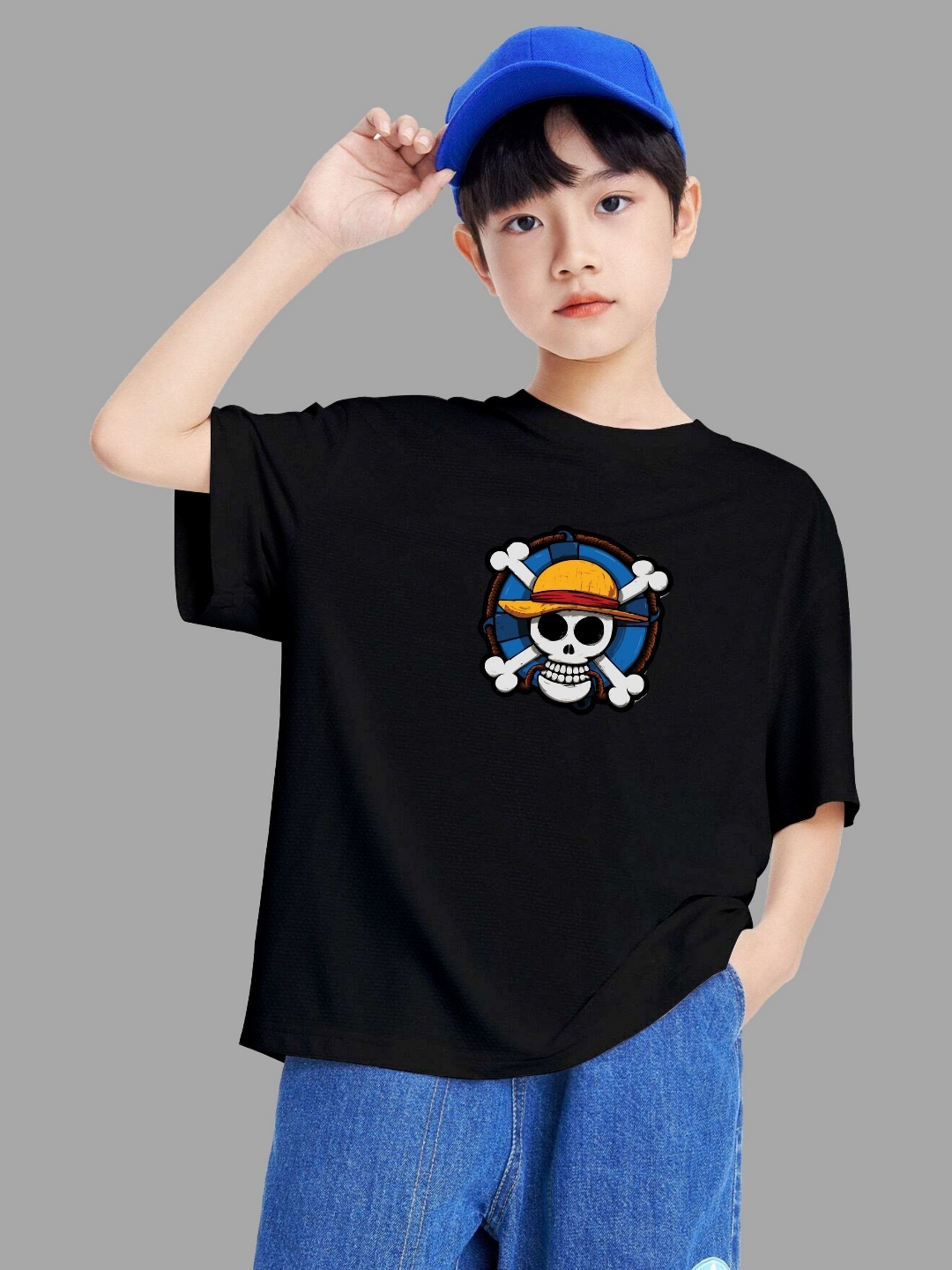 

MODARUE Boys Printed T-shirt, Black