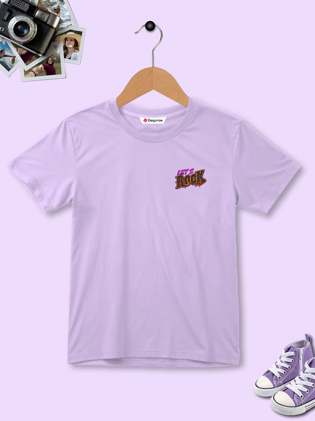 

Dagcros Boys Printed T-shirt, Lavender
