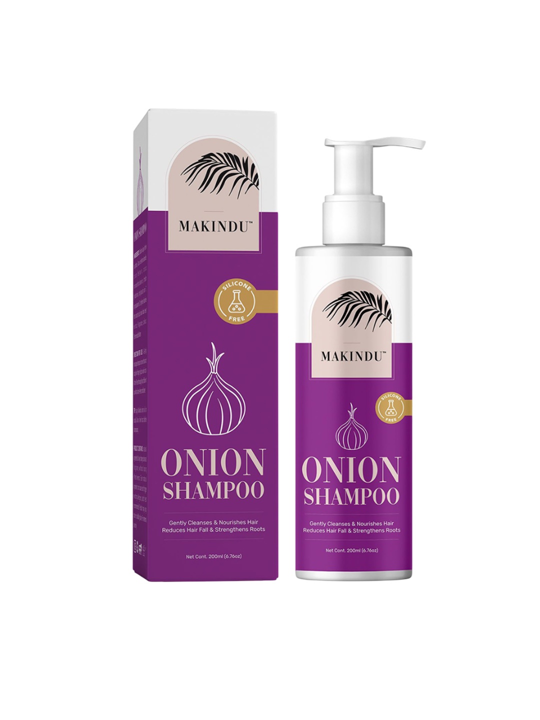 

MAKINDU COSMETICS Onion Hair Shampoo For Thinning and Hair Fall- 200 ml, Magenta