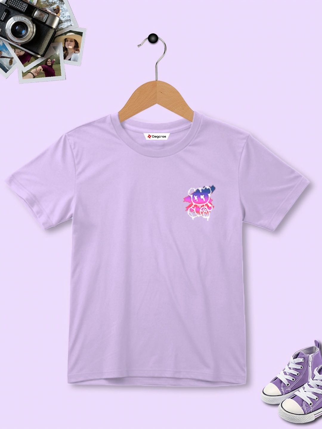 

Dagcros Boys Printed T-shirt, Lavender