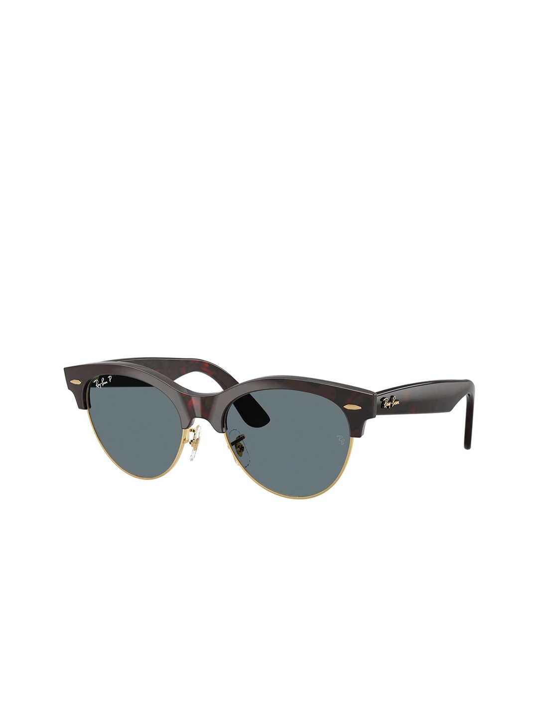 

Ray-Ban Unisex Square Sunglasses with Polarised Lens, Blue