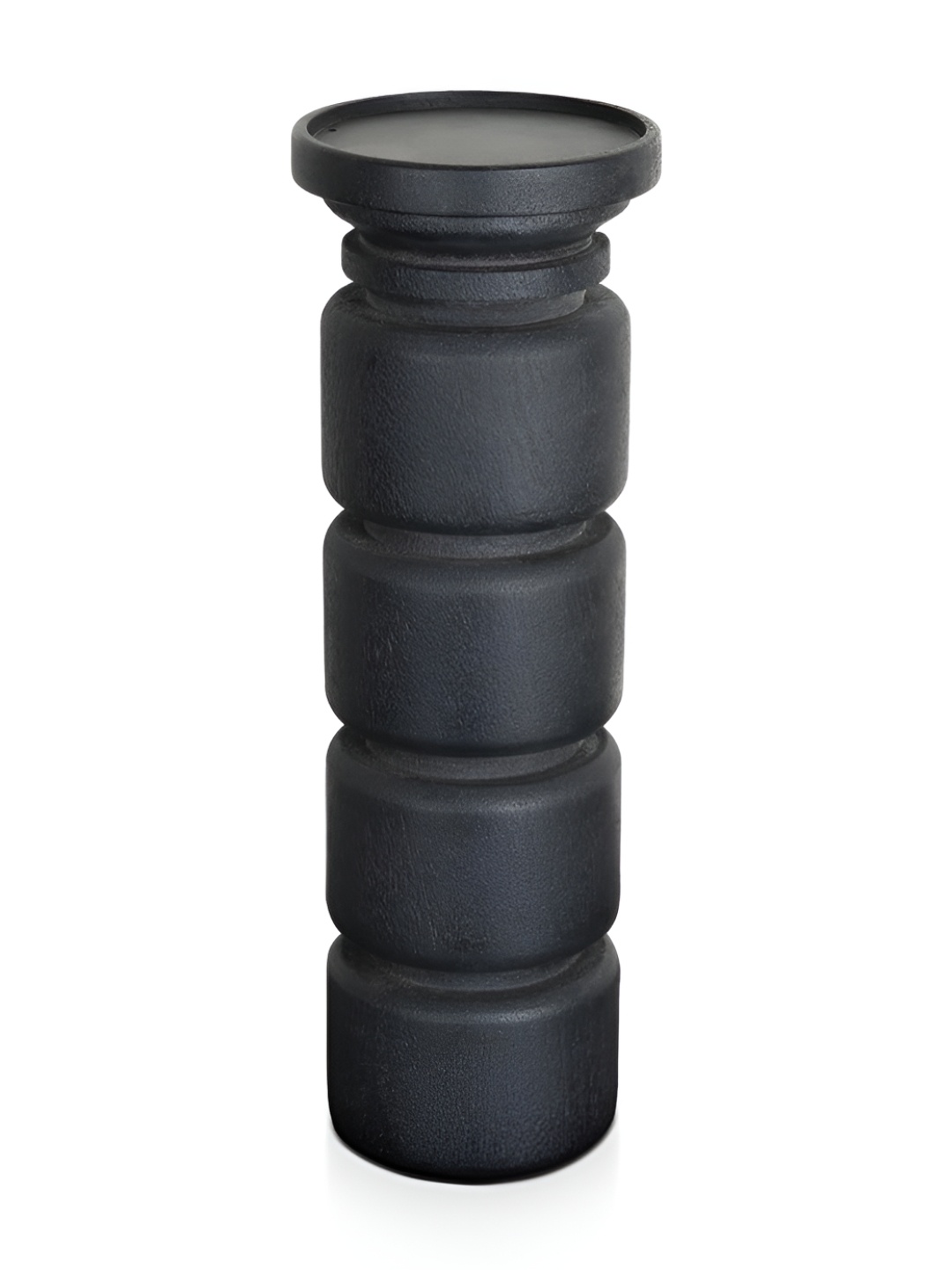 

IAAH Black Metal & Wooden Candle Pillar Holder