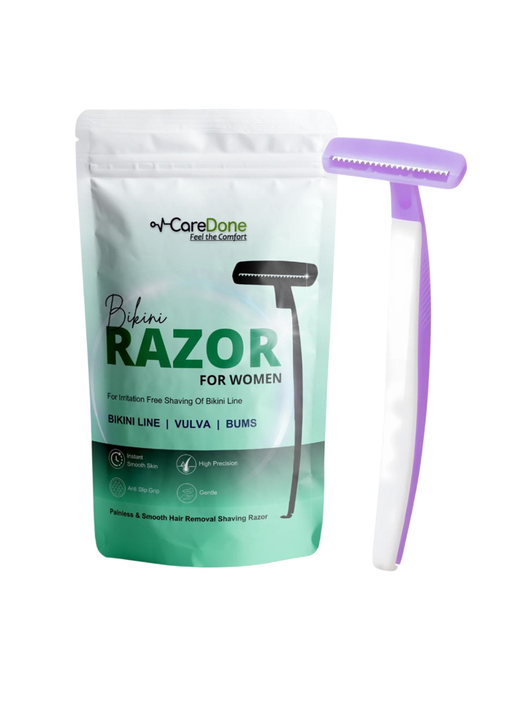 

CareDone Instant Smooth Skin Bikini Razor- Purple