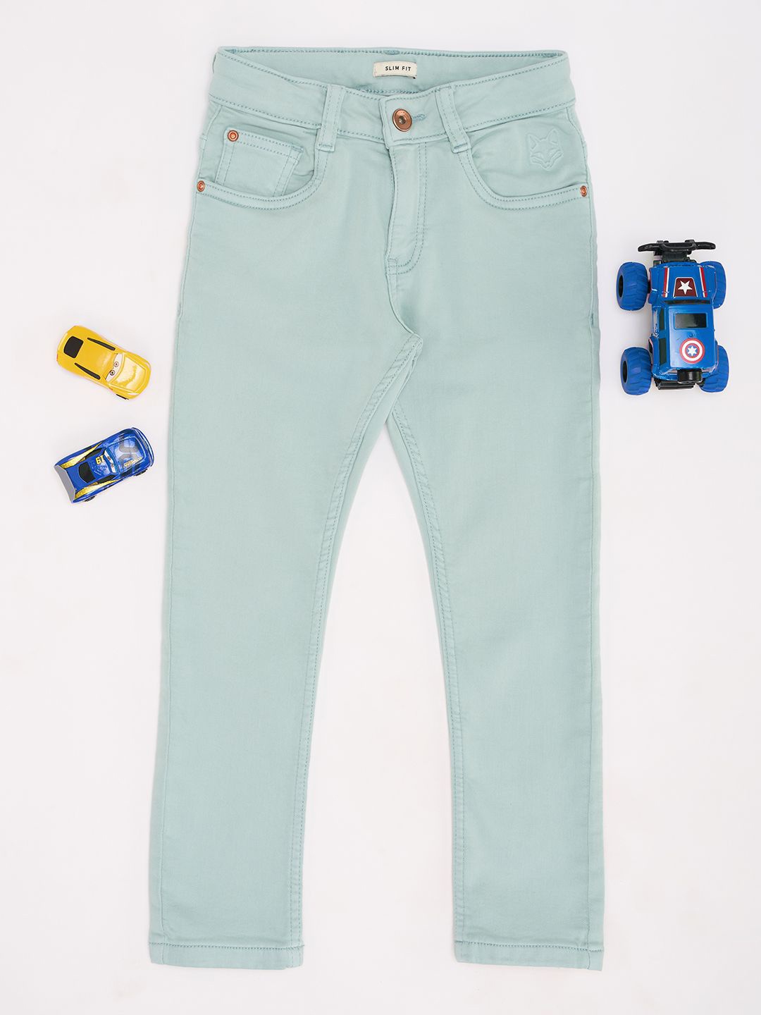 

Pantaloons Junior Boys Straight Fit Mid Rise Clean Look Jeans, Blue