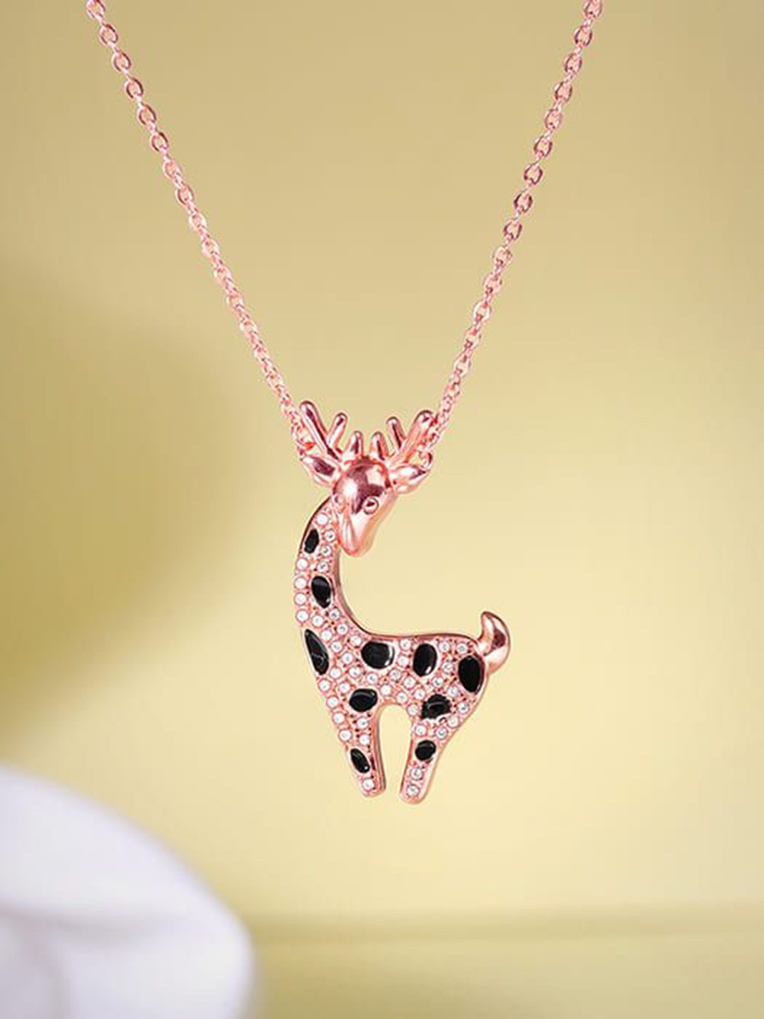 

GIVA Rose Gold-Plated Animal Shaped Pendants with Chains