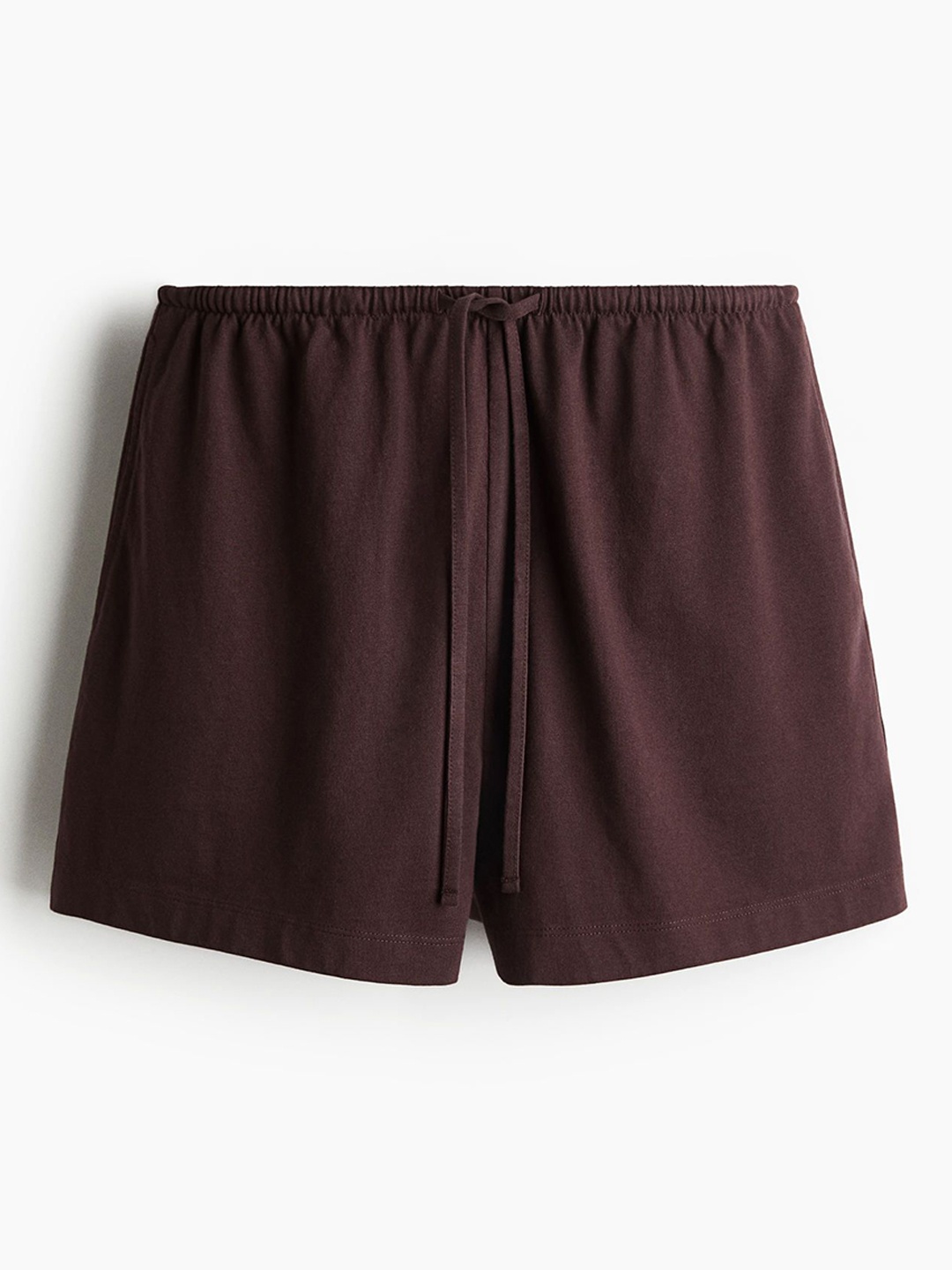 

H&M Cotton Drawstring Shorts, Brown