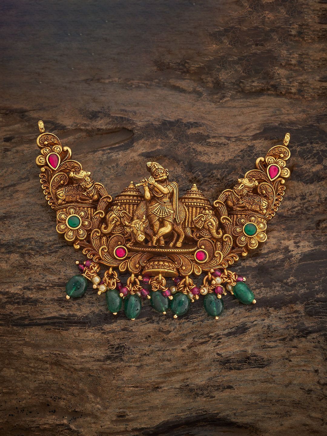

Kushal's Fashion Jewellery Contemporary Pendants, Gold