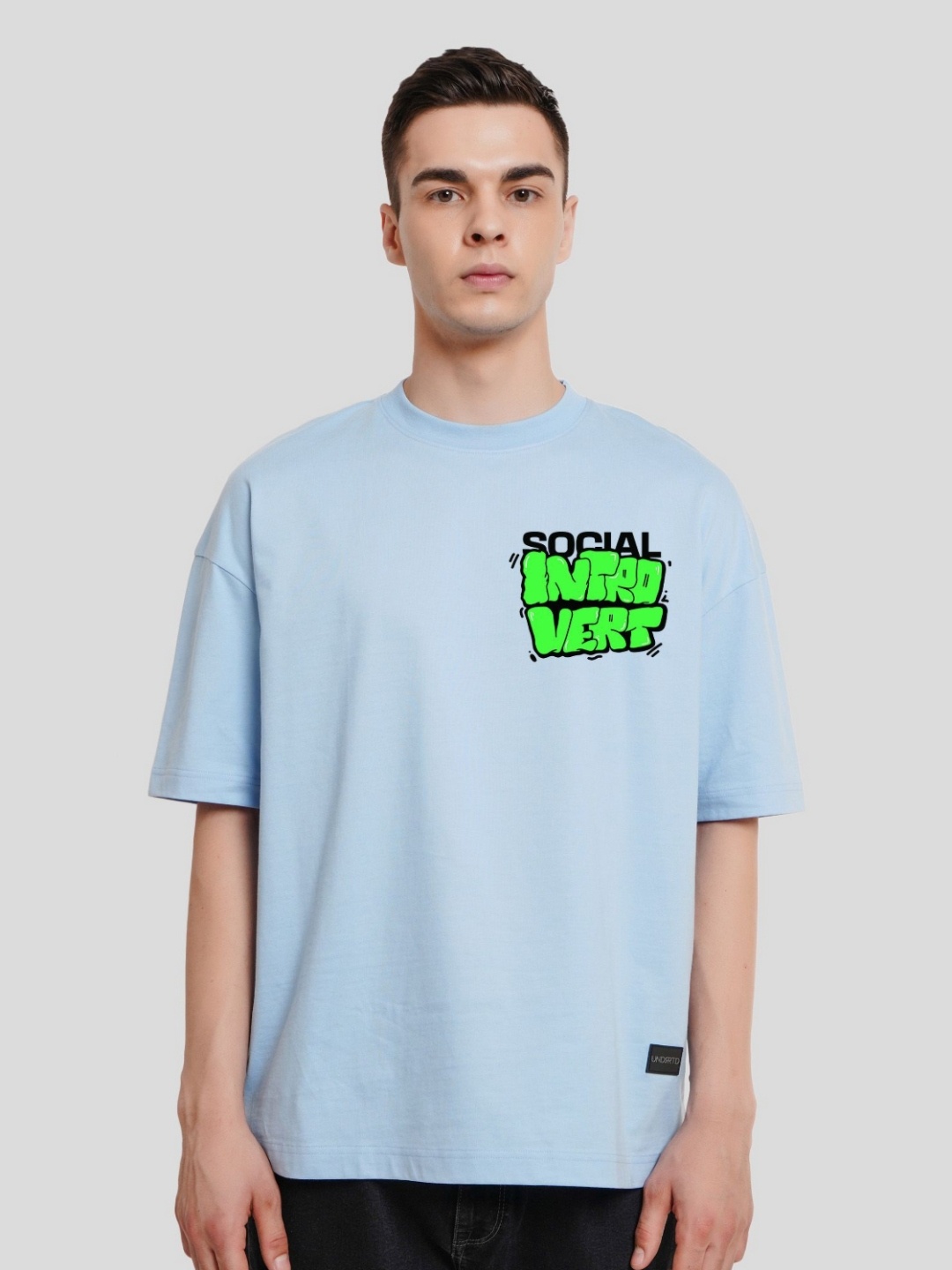 

Underrated Club Men Typography Printed Bio Finish T-shirt, Blue