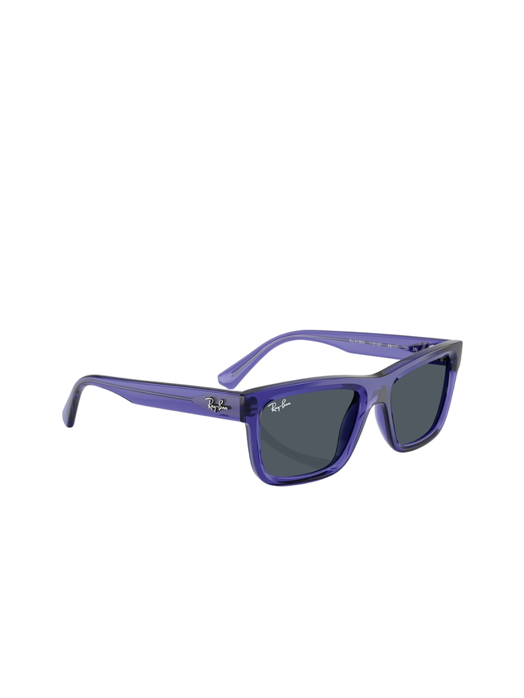 

Ray-Ban Junior Unisex Kids Rectangle Sunglasses with UV Protected Lens, Grey