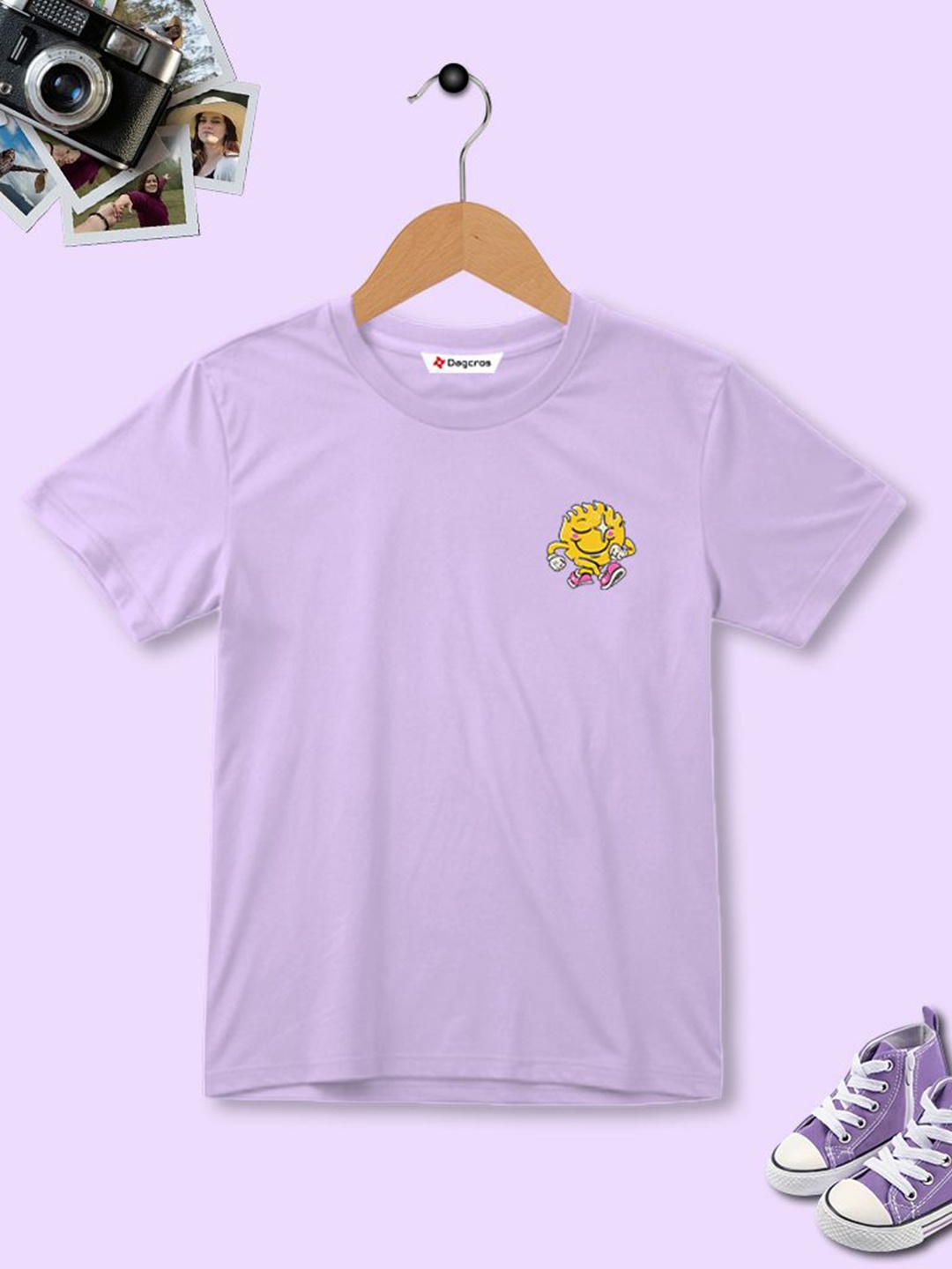 

Dagcros Boys Printed T-shirt, Lavender