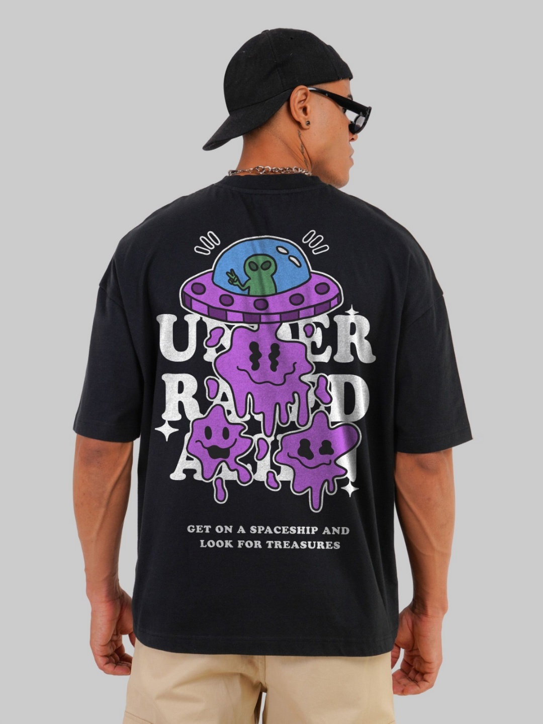 

Underrated Club Men Printed Bio Finish T-shirt, Black