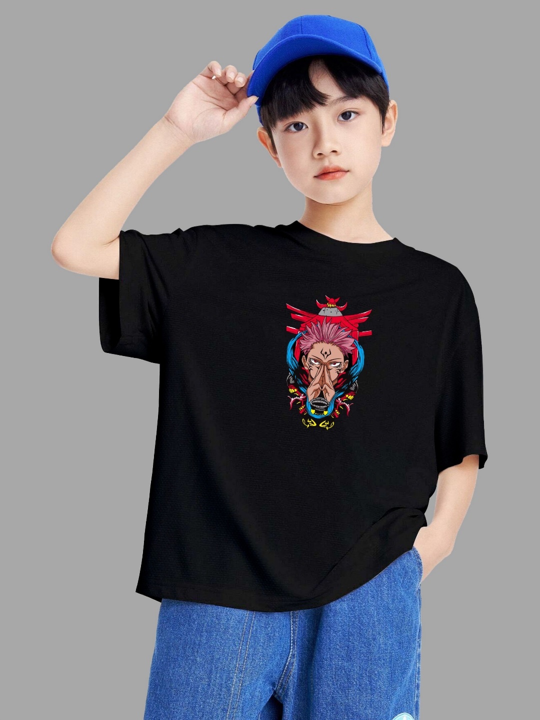 

MODARUE Boys Printed T-shirt, Black