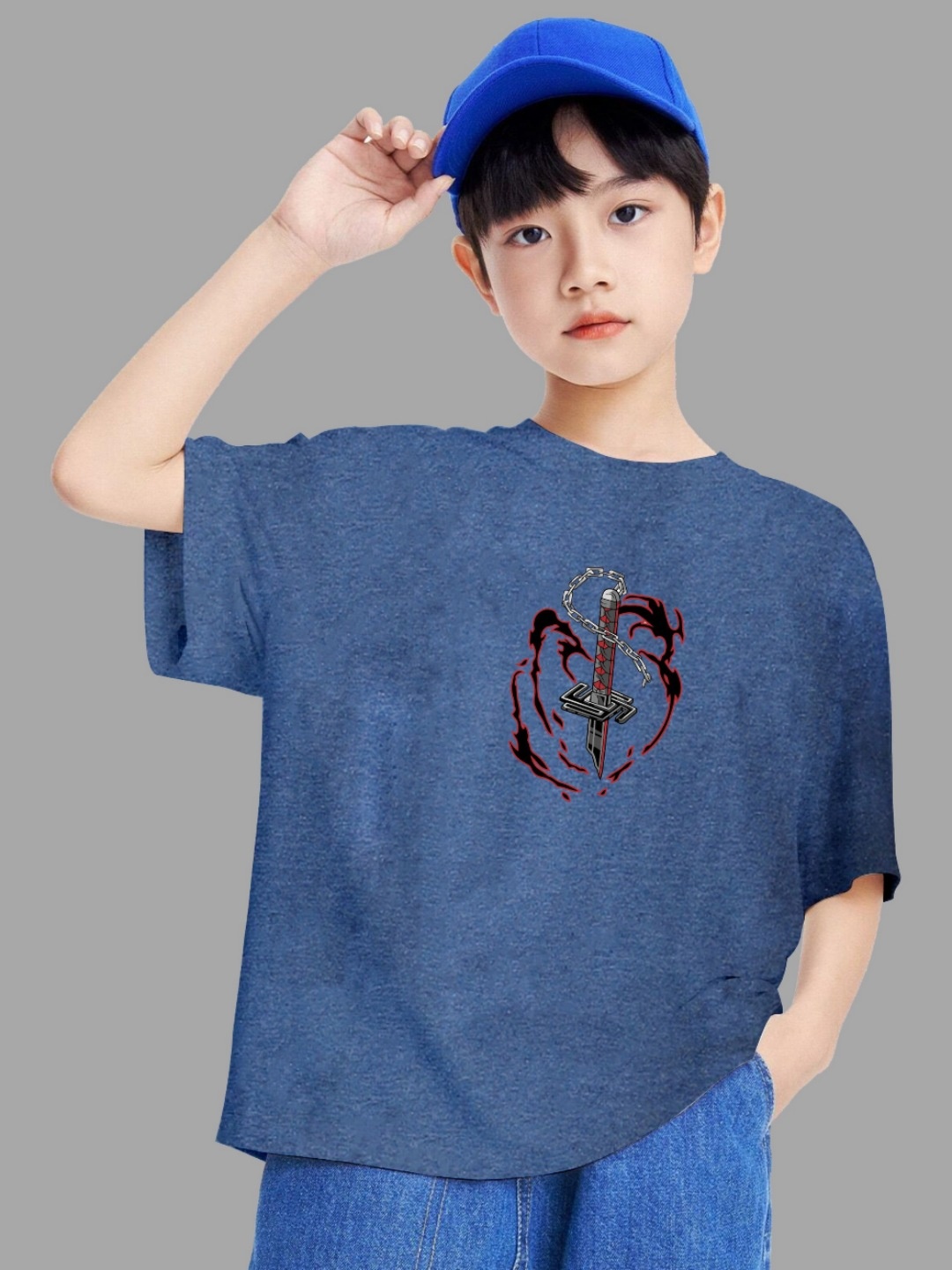 

MODARUE Boys Printed T-shirt, Blue