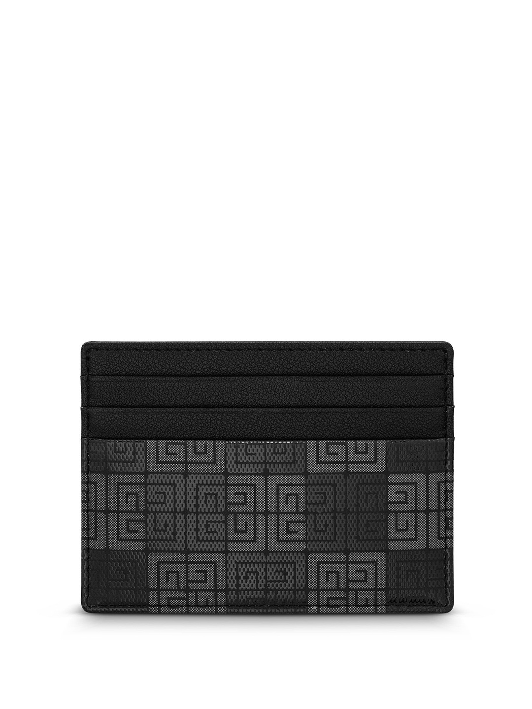 

Guy Laroche Men Printed Leather Card Holder, Black