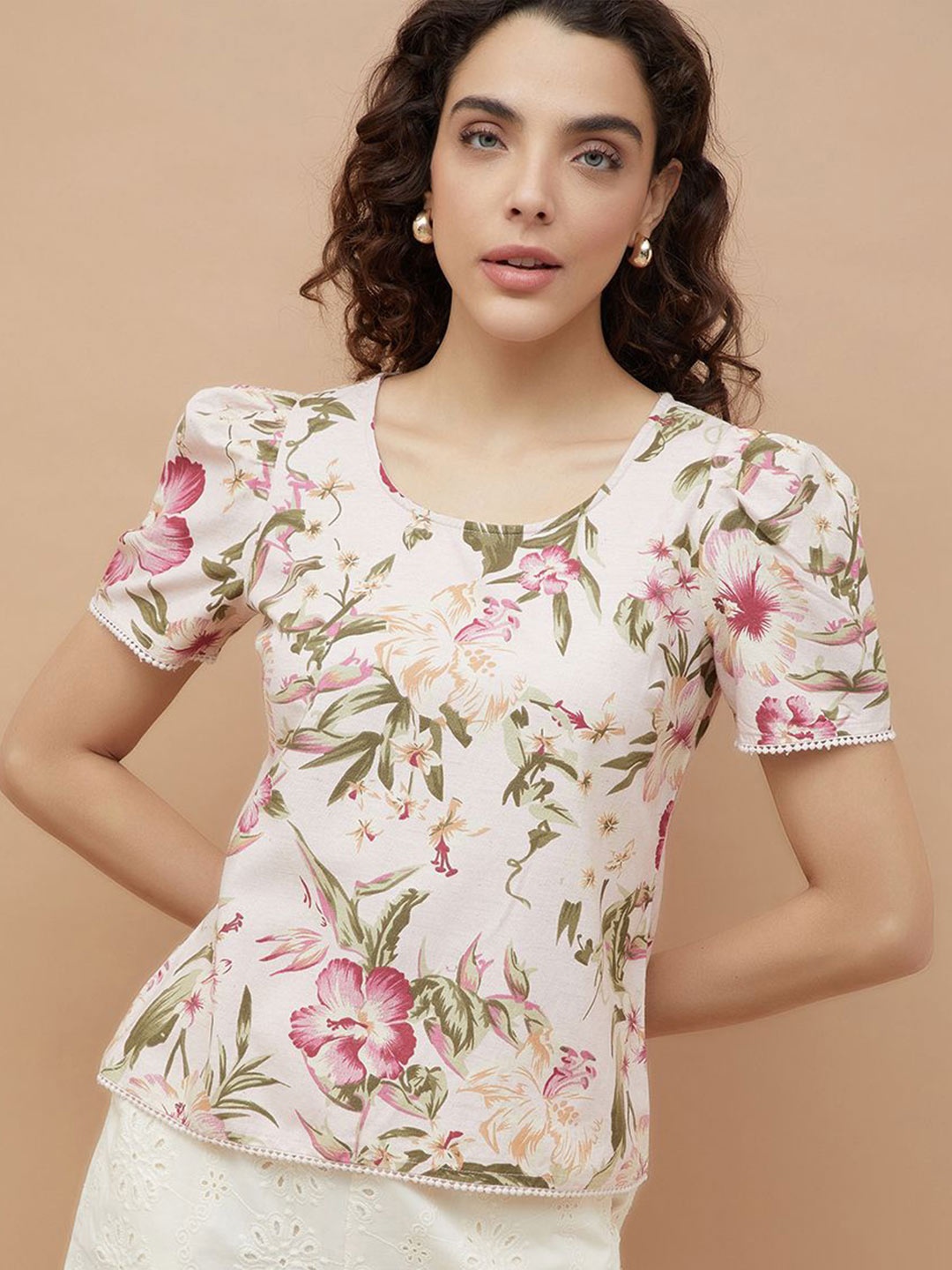 

CODE by Lifestyle Women Floral Print Top, Pink