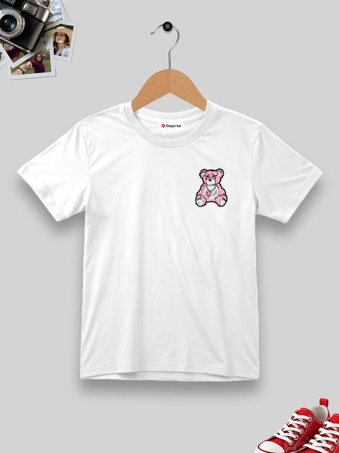 

Dagcros Boys Printed T-shirt, White