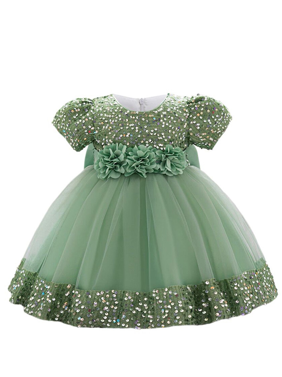 

StyleCast x Revolte Girls Embellished Balloon Dress, Green