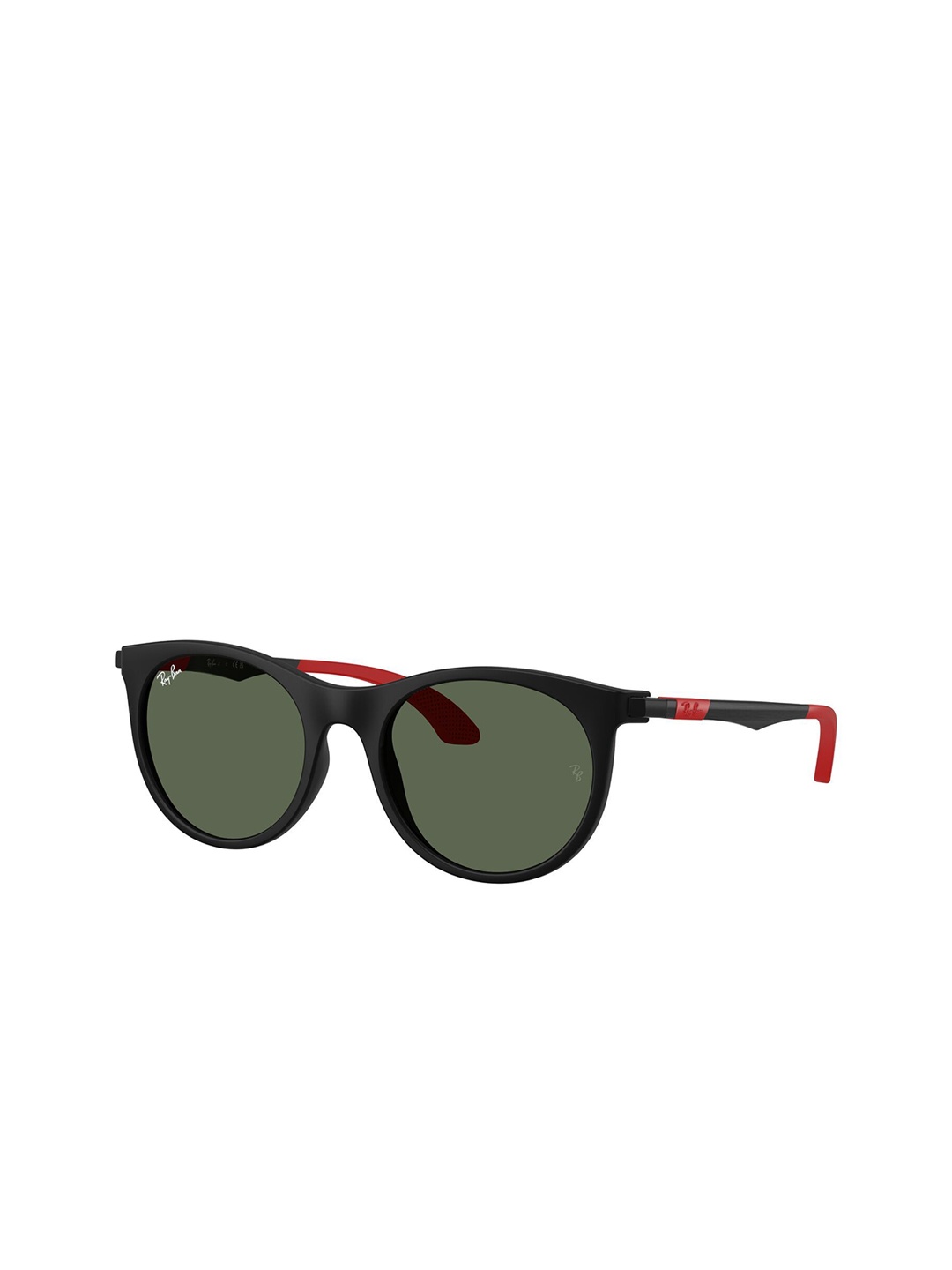 

Ray-Ban Junior Unisex Kids Round Sunglasses with UV Protected Lens, Green