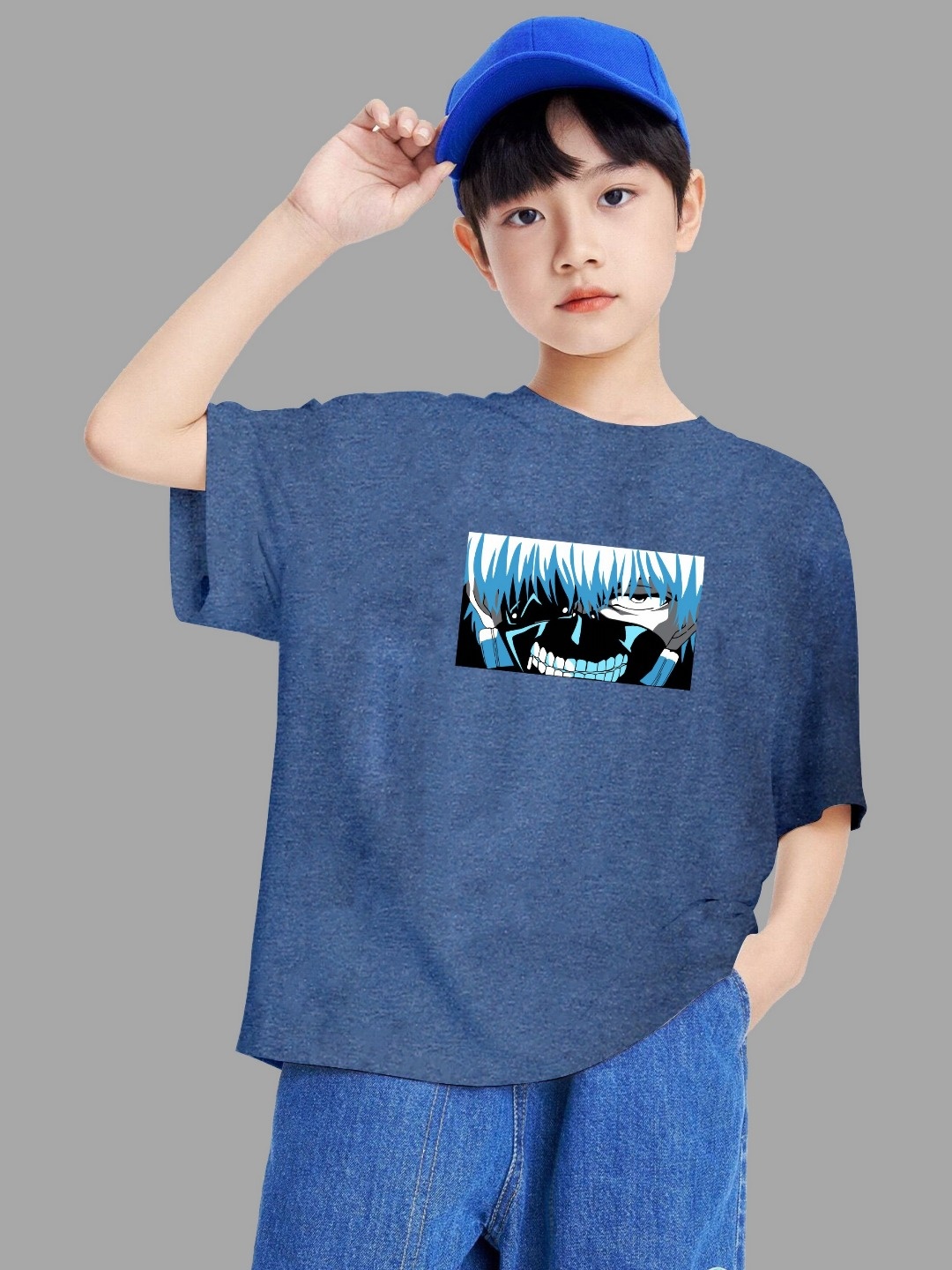 

MODARUE Boys Printed T-shirt, Blue