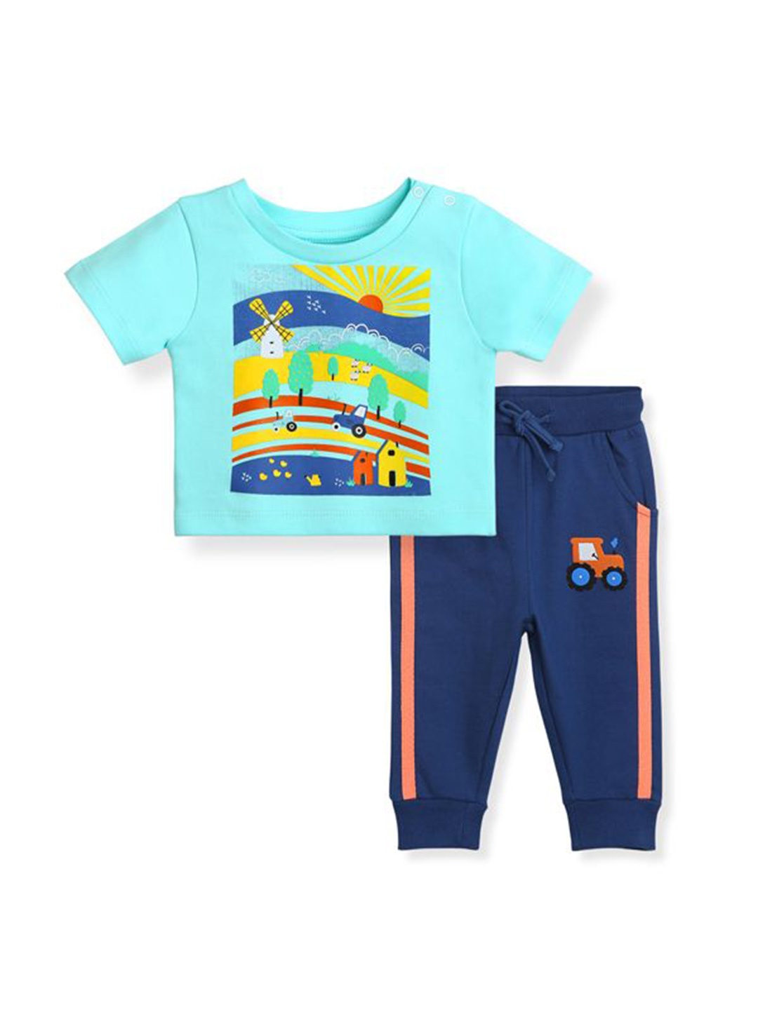 

BONTOTS Boys Printed T-shirt, Blue