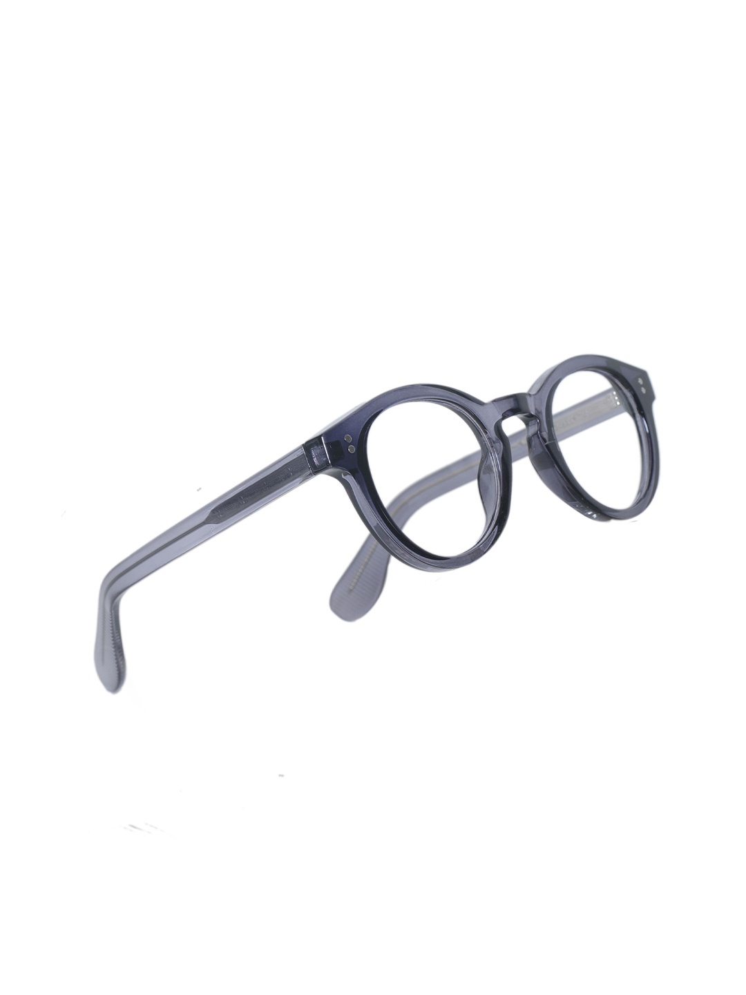 

JODYKOES Unisex Full Rim Round Pure Acetate Sheet Eyeglasses Frames, Grey