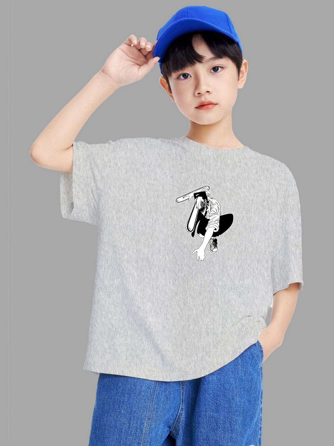 

MODARUE Boys Printed T-shirt, Grey