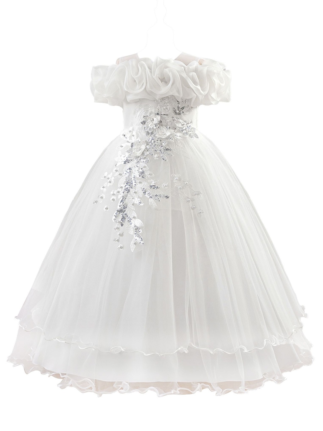 

StyleCast x Revolte Girls Maxi Gown Dress, White