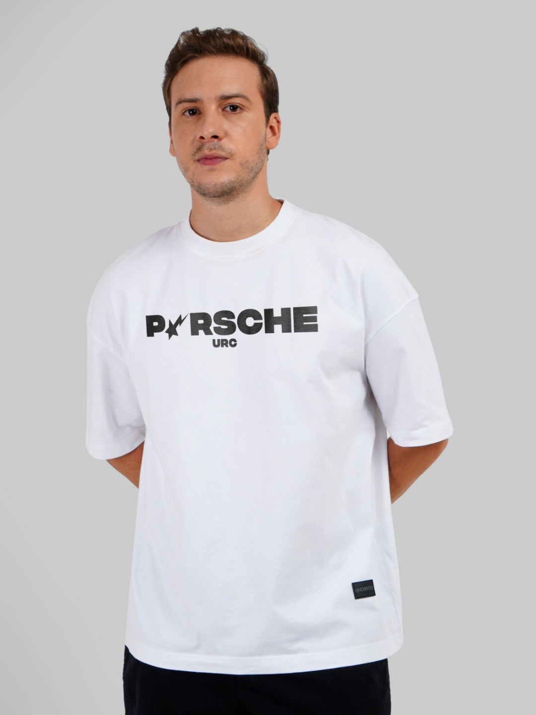 

Underrated Club Men Printed Bio Finish Applique T-shirt, White