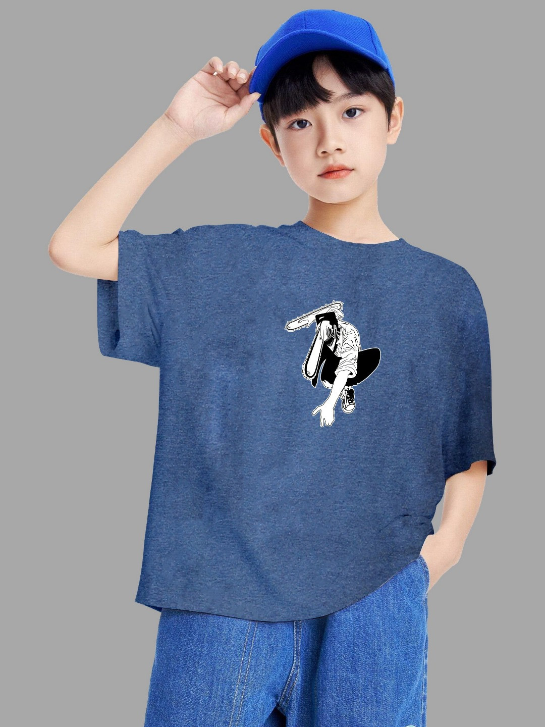 

MODARUE Boys Printed T-shirt, Blue