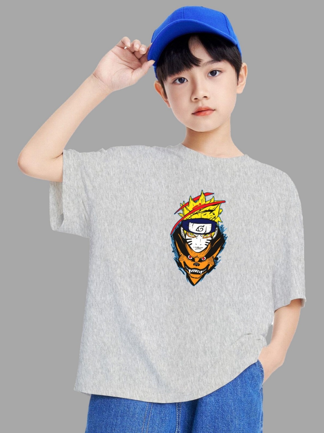 

MODARUE Boys Printed T-shirt, Grey