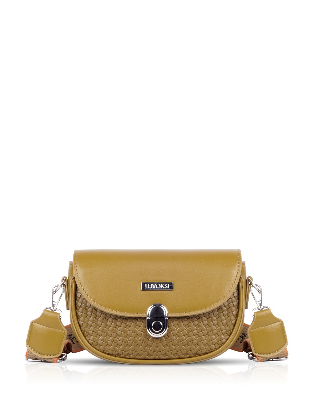 

Luvoksi Textured PU Structured Sling Bag, Olive