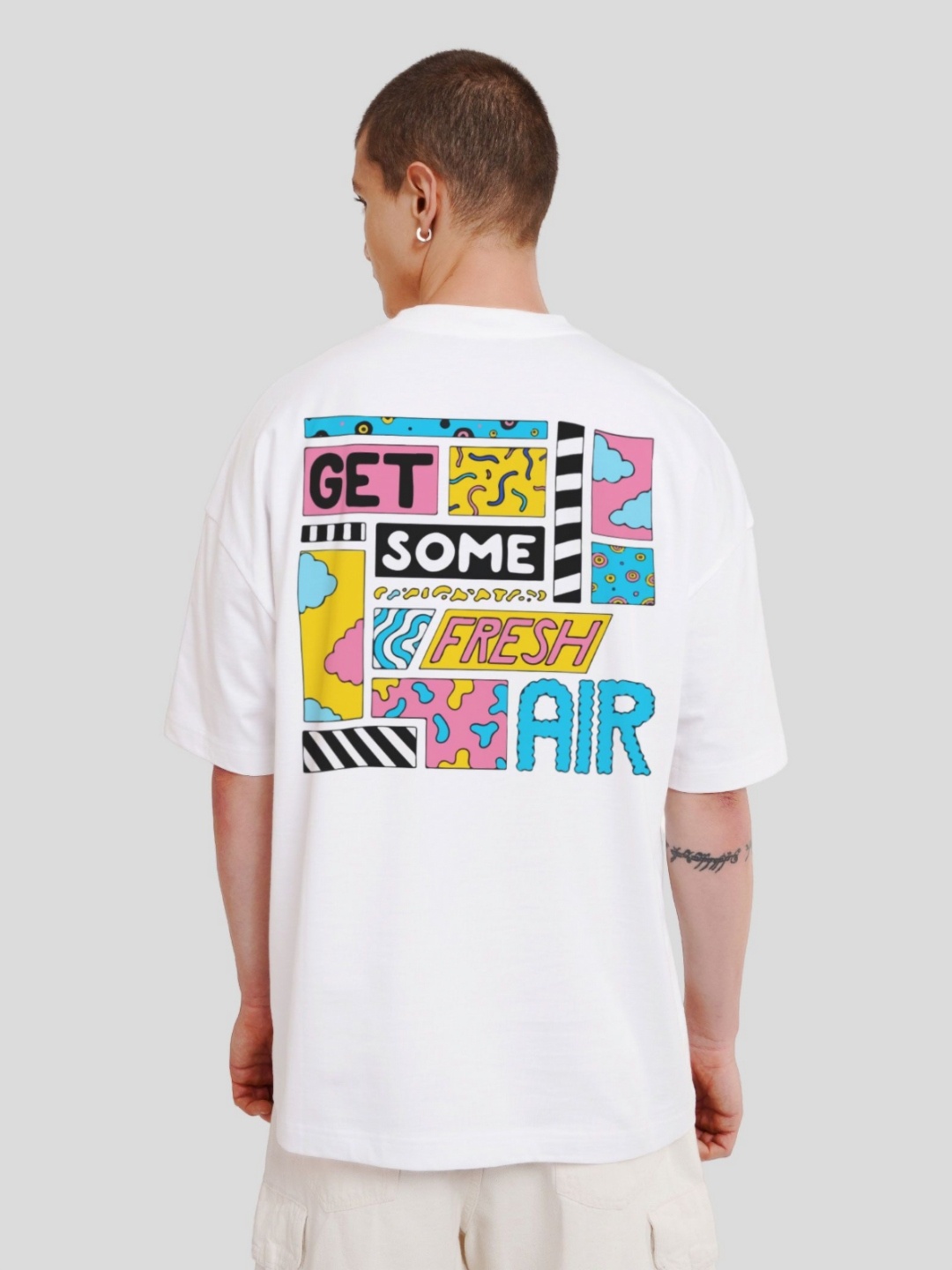 

Underrated Club Men Typography Printed Bio Finish Applique T-shirt, White
