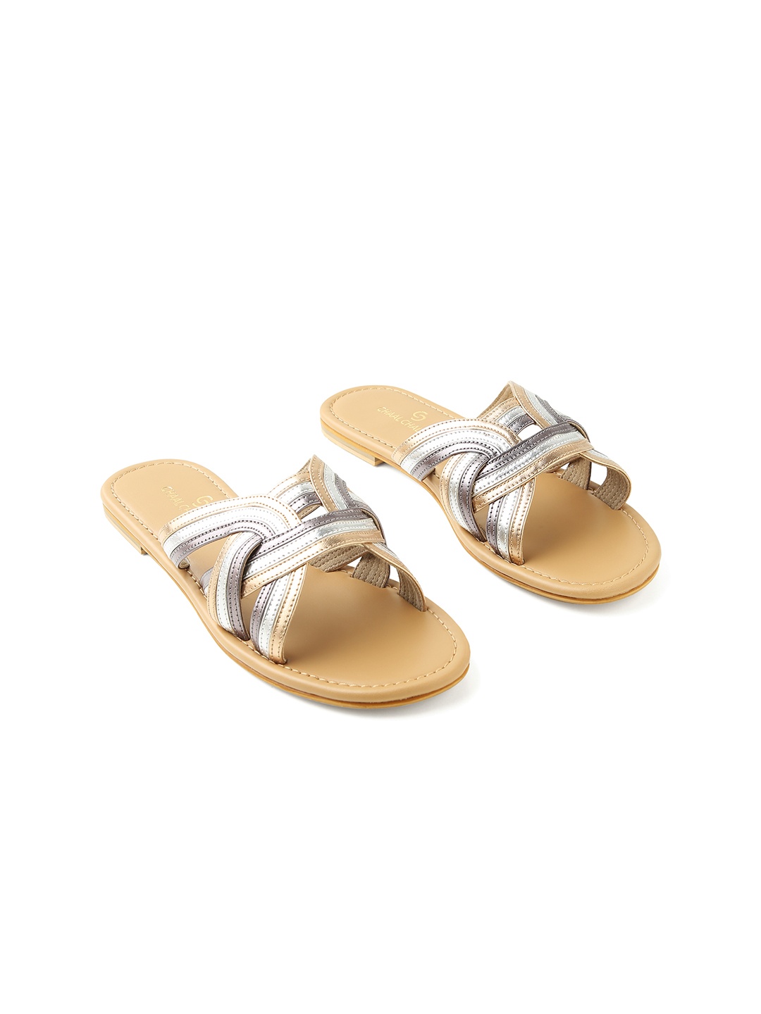 

CHAAL CHALAN Women Open Toe Flats with Tassels, Multi