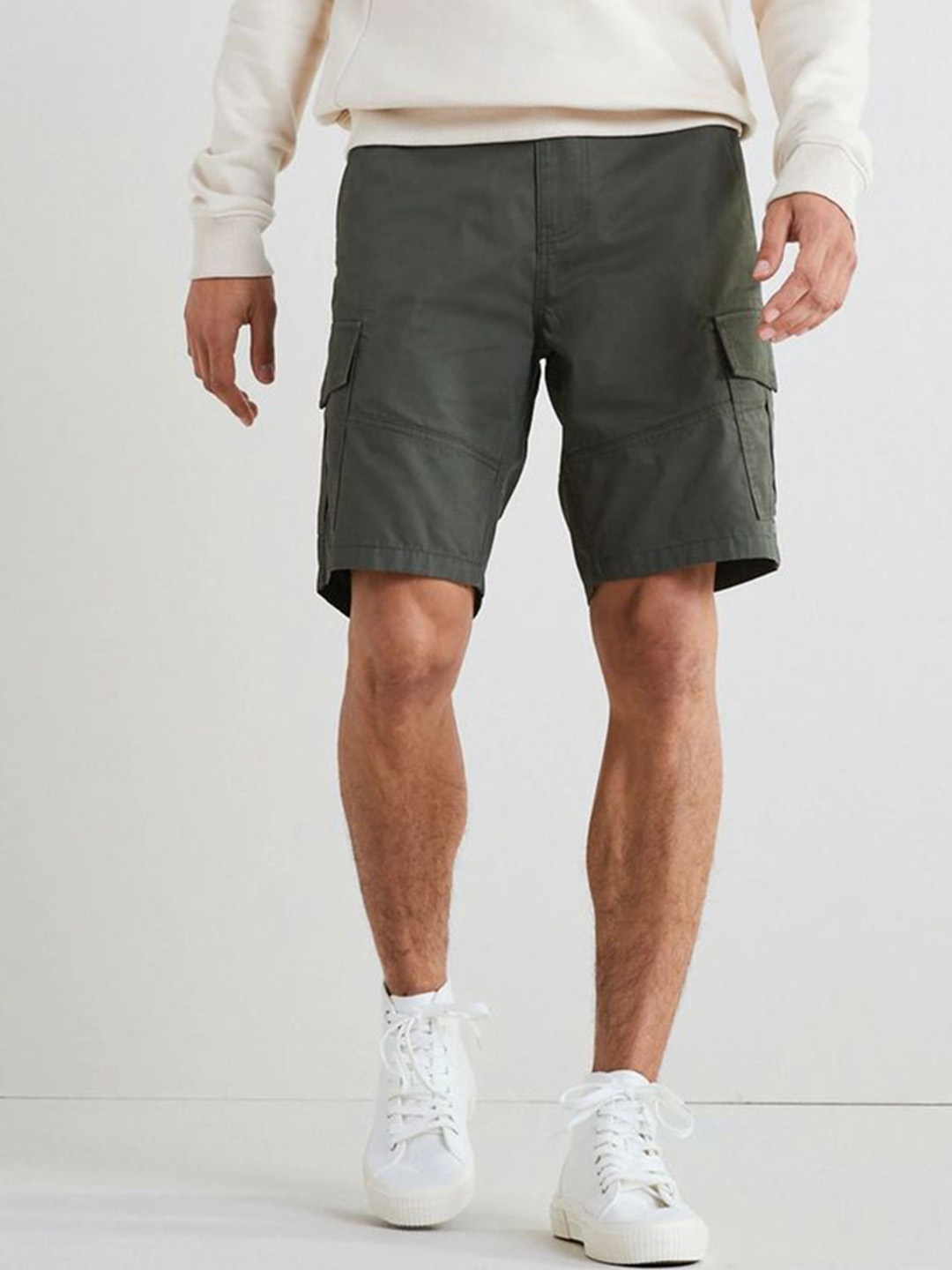 

BAESD Men Mid-Rise Relaxed Fit Running Shorts, Green