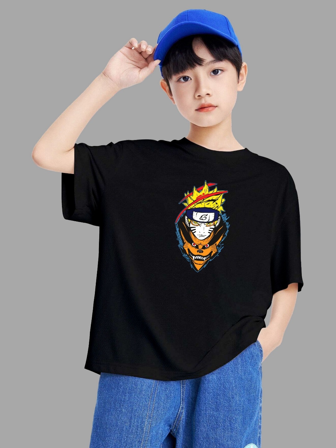 

MODARUE Boys Printed T-shirt, Black