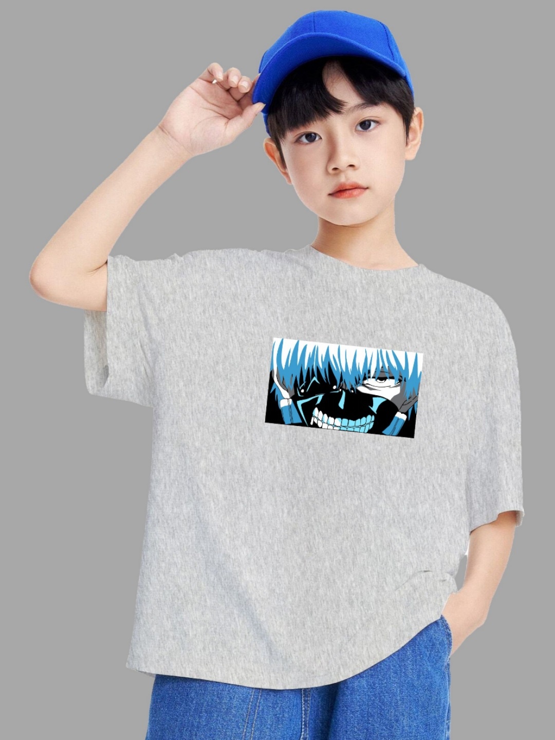 

MODARUE Boys Printed T-shirt, Grey
