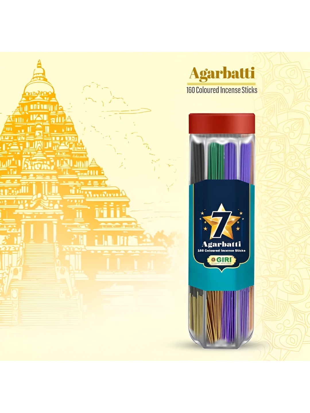 

GIRI Seven Star 140-Pcs Green & Blue Long Lasting Incense Sticks Agarbatti