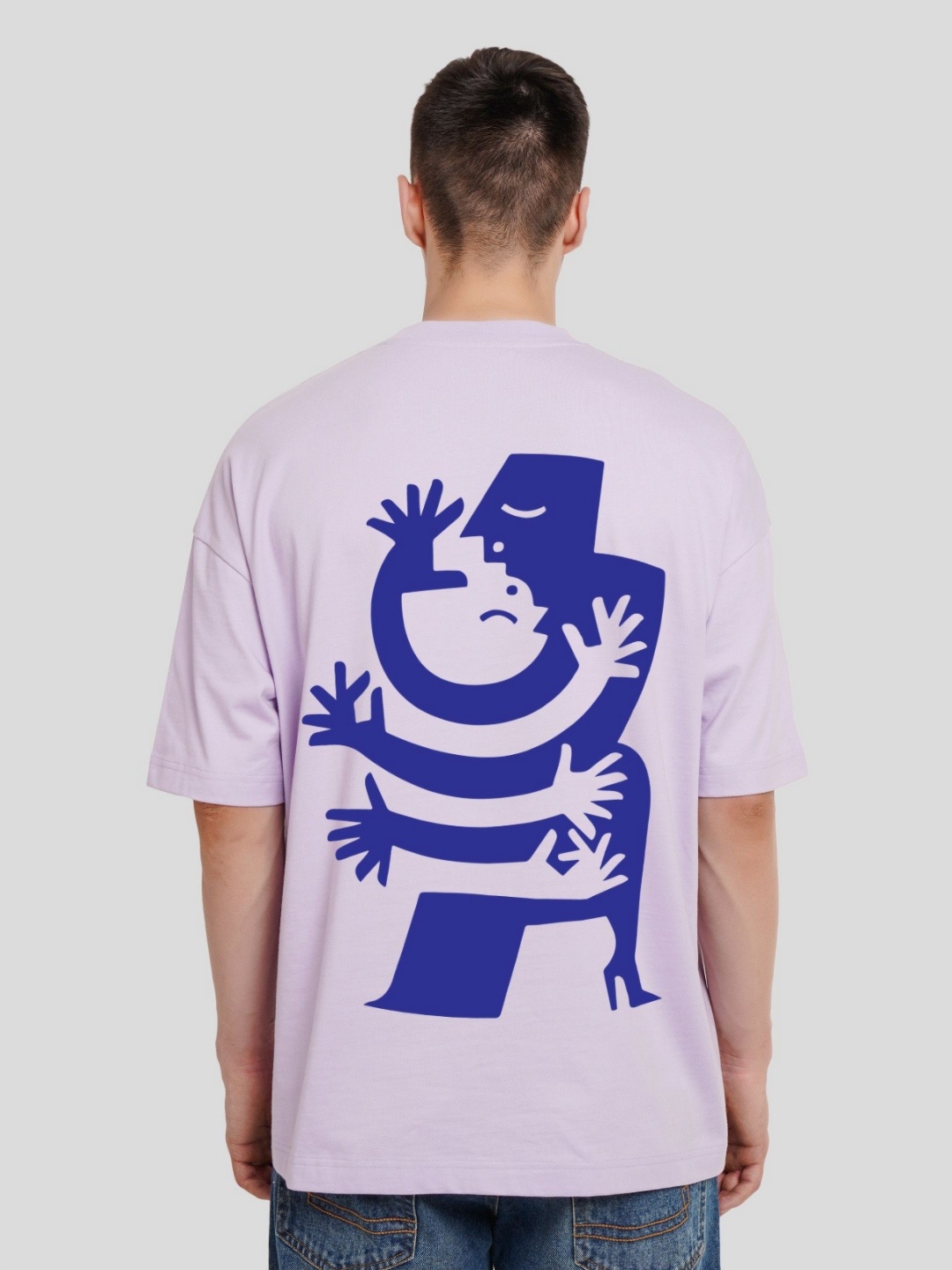 

Underrated Club Men Floral Printed Bio Finish Pockets T-shirt, Lavender