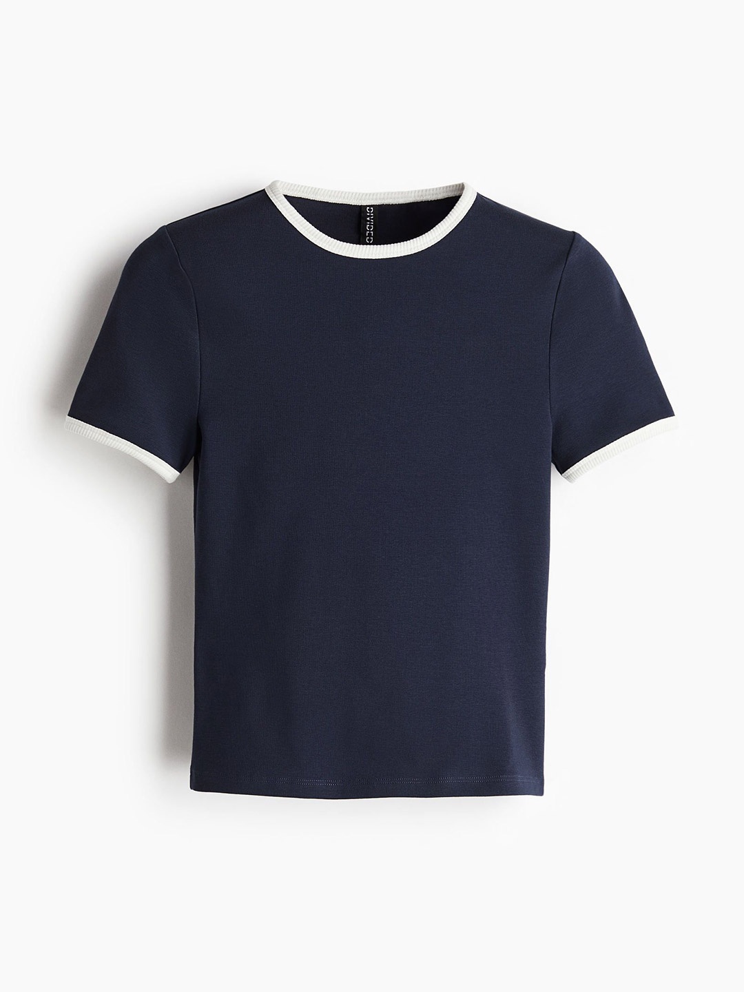 

H&M Fitted T-Shirt, Blue