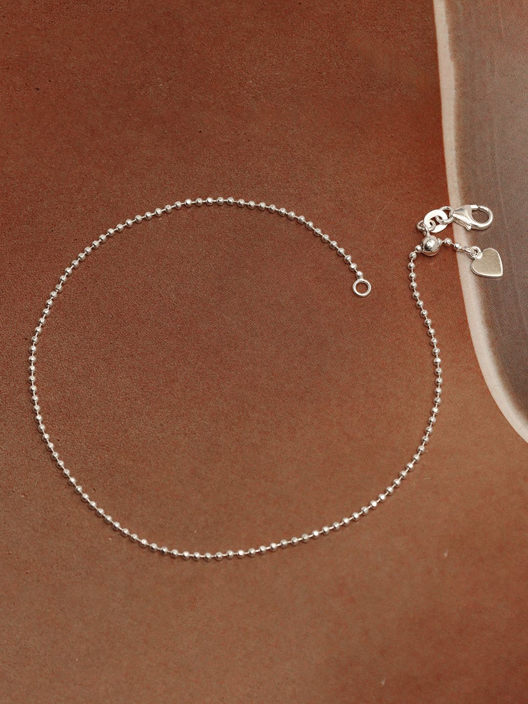 

LeCalla Silver-Plated Artificial Stones and Beads Anklet
