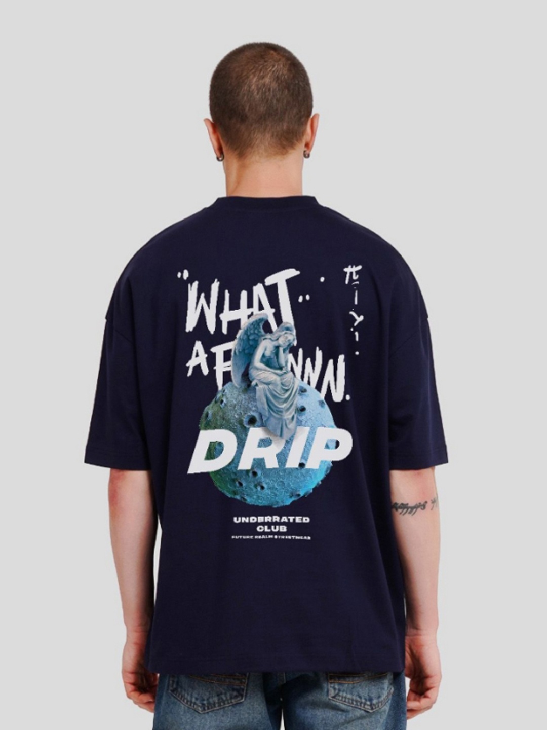 

Underrated Club Men Bio Finish Pockets T-shirt, Navy blue