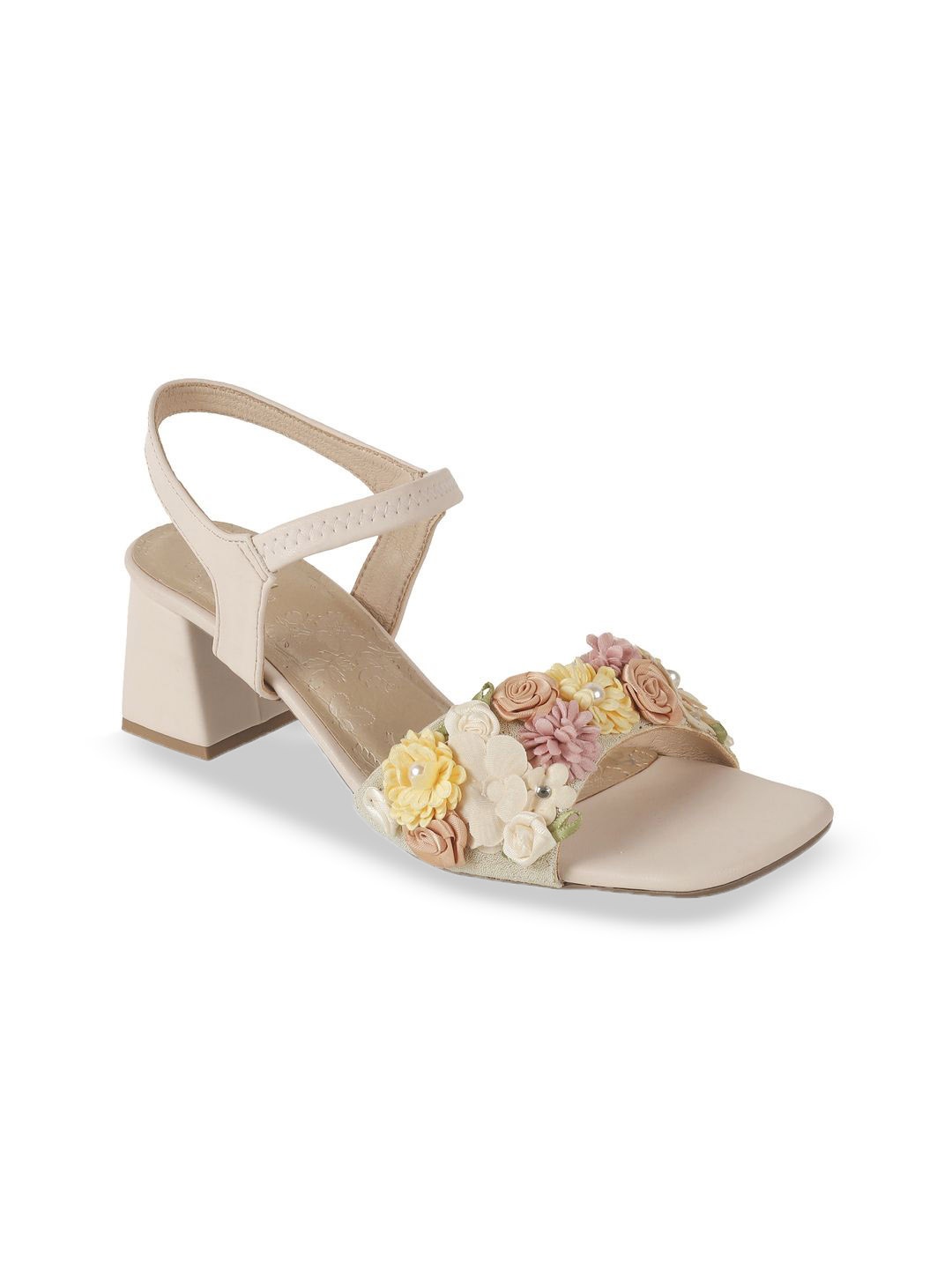 

Mochi Block Mules, Beige