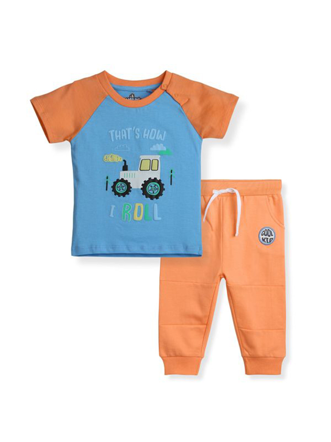 

BONTOTS Boys Printed T-shirt, Orange